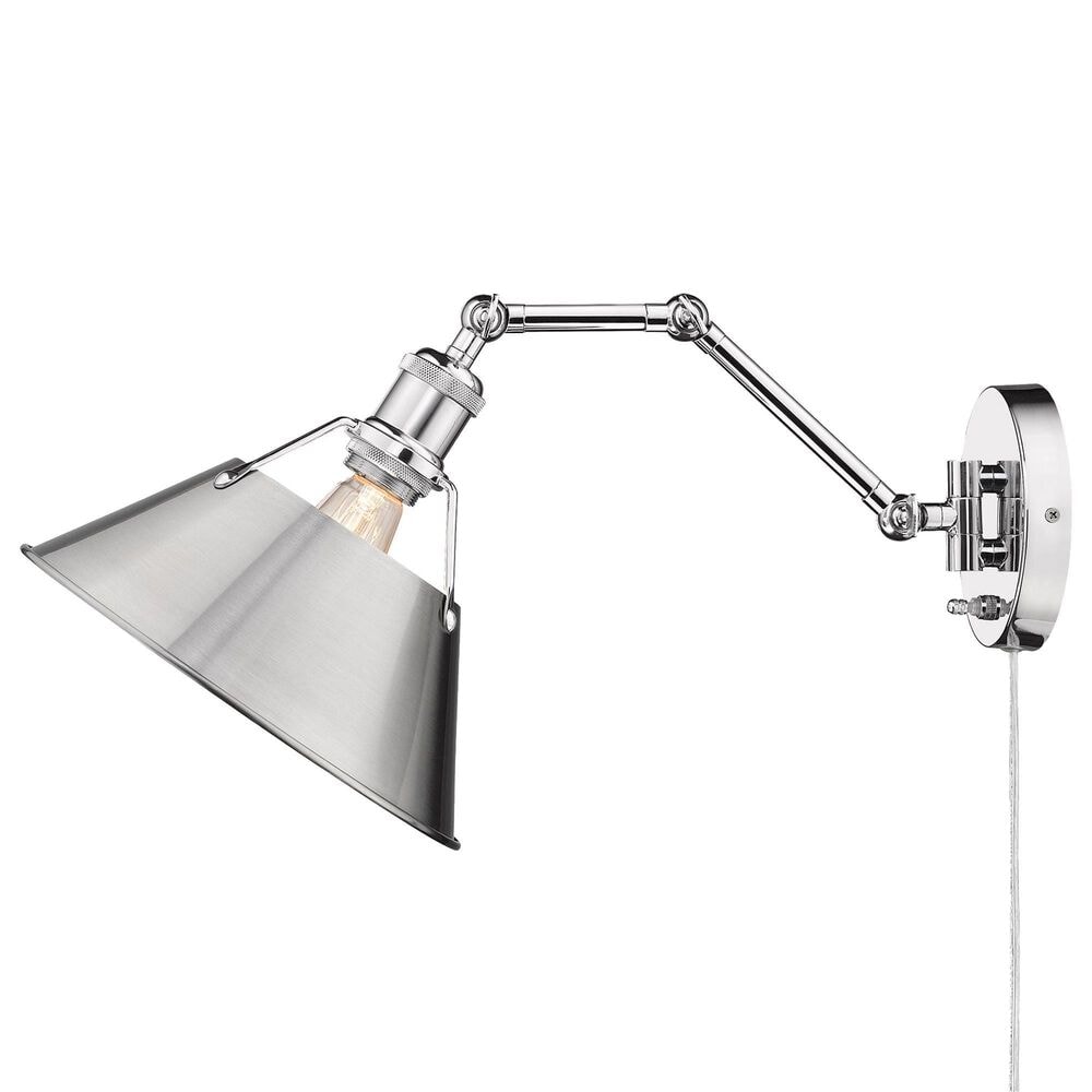 Golden Lighting Orwell 1-Light Wall Sconce in Chrome, , large