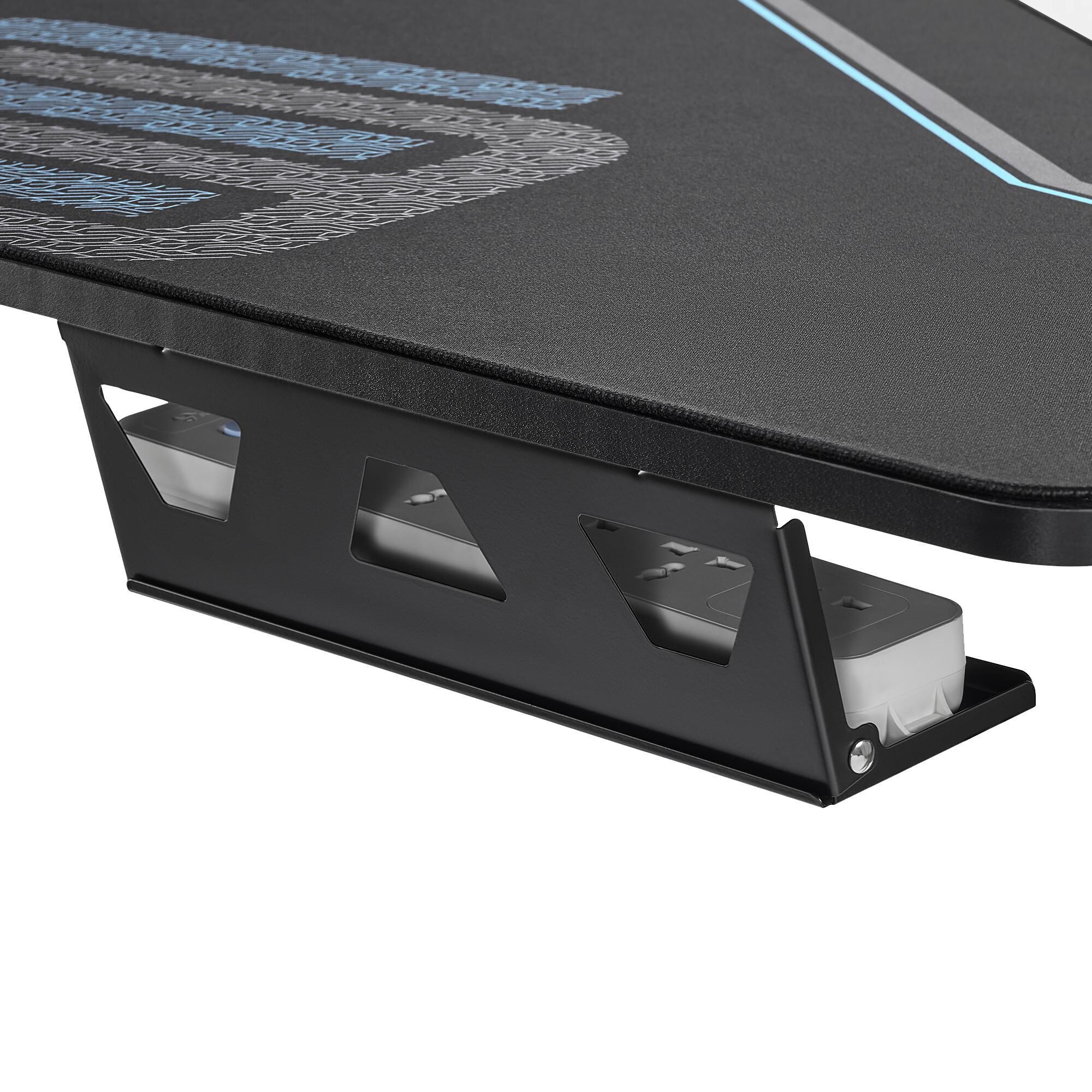 Eureka Ergonomic Aero Wing Shaped Studio Desk in Black