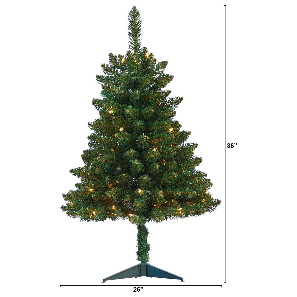 Nearly Natural Inc 3' Northern Rocky Spruce Artificial Christmas Tree