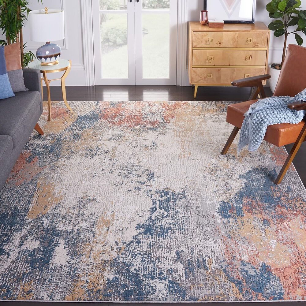 Safavieh Invista 8&#39; x 10&#39; Ivory and Multicolor Area Rug, , large