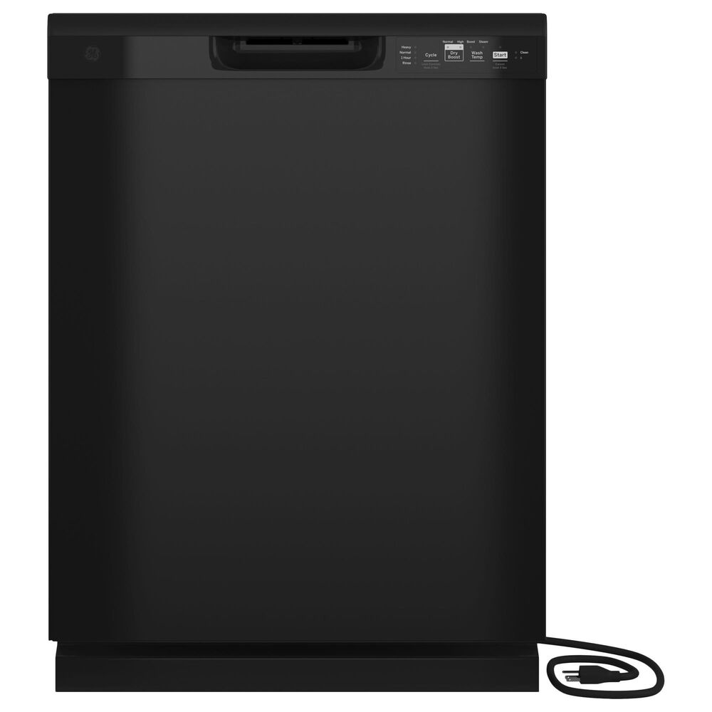 GE Appliances 24 " BuiltIn Dishwasher with Front Controls in Black NFM