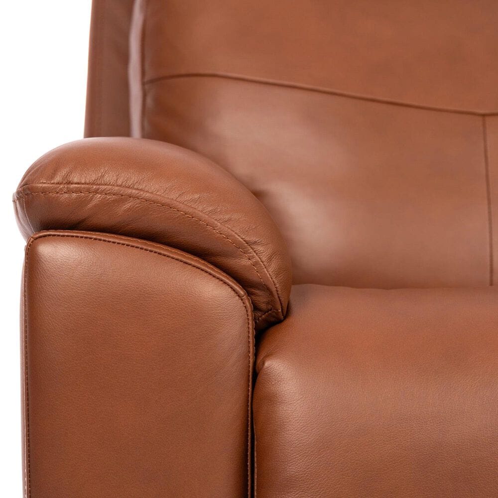 Flexsteel Refined Power Swivel Gliding Recliner with Power Headrest and Lumbar in Hickory, , large