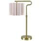 Slatehouse 21" Task Lamp with Scallop Pink Shade in Gold, , large