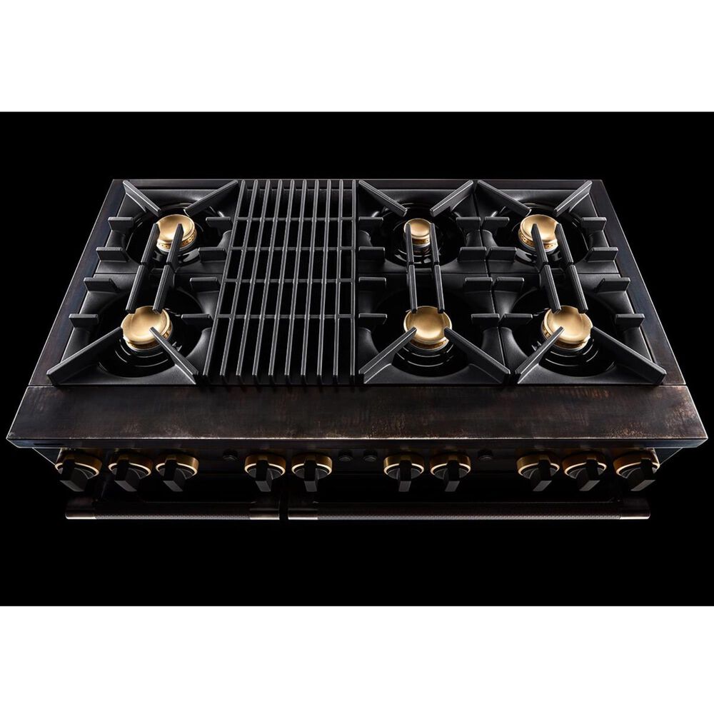 JennAir Rise 48" Professional Range with Gas Grill in Stainless Steel Nebraska Furniture Mart