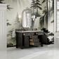 James Martin Vanities Brookfield 60" Single Bathroom Vanity in Black Onyx with 3 cm White Zeus Quartz Top and Rectangular Sink, , large