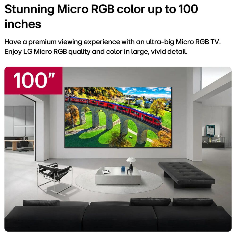 LG 100" Class 95B Series Micro RGB evo AI LED 4K Ultra HD in Black - Smart TV, , large