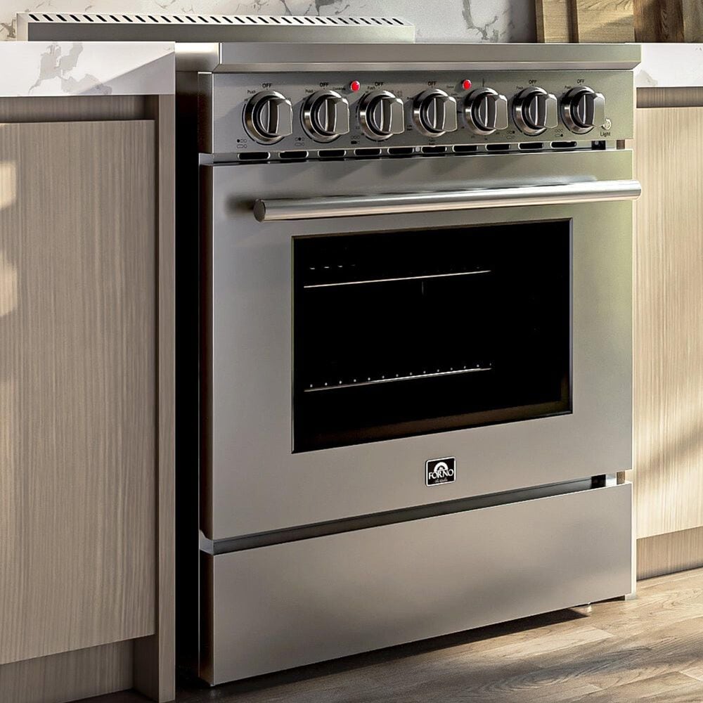 Forno Paolo 30" Freestanding Electric Range in Stainless Steel, , large