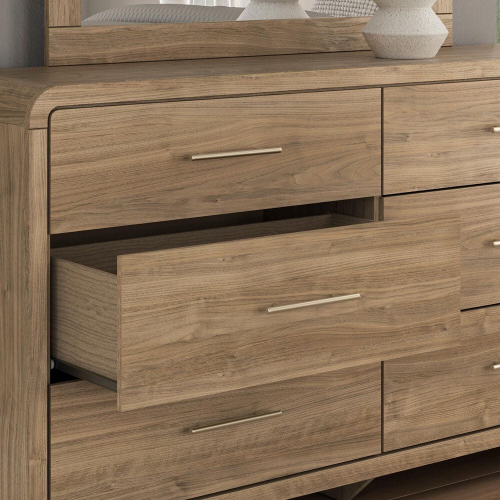 Ashley Gramburg 3 Piece Full Panel Bedroom Set in Warm Brown, , large