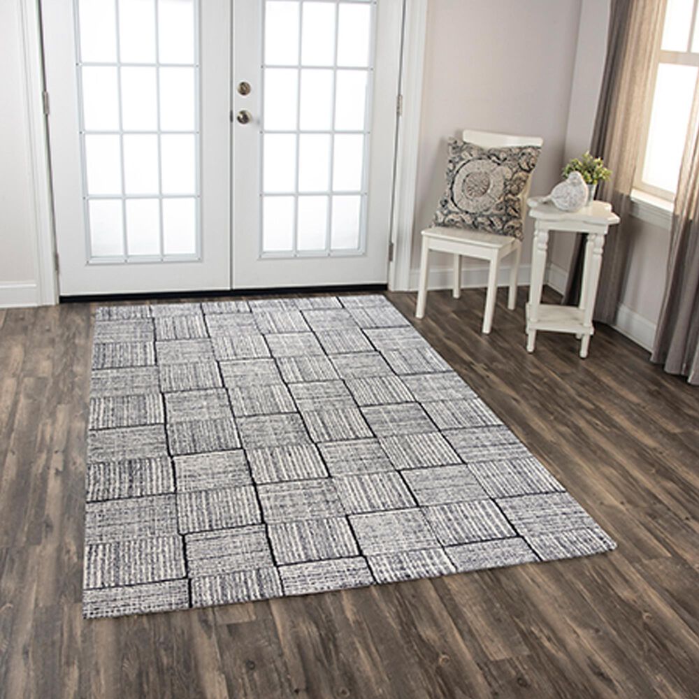 RIZZY Taylor TAY863 7&#39;9&quot; x 9&#39;9&quot; Charcoal Area Rug, , large
