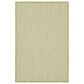 Nourison Courtyard Ivory and Green 2" x 3" Indoor/Outdoor Area Rug, , large