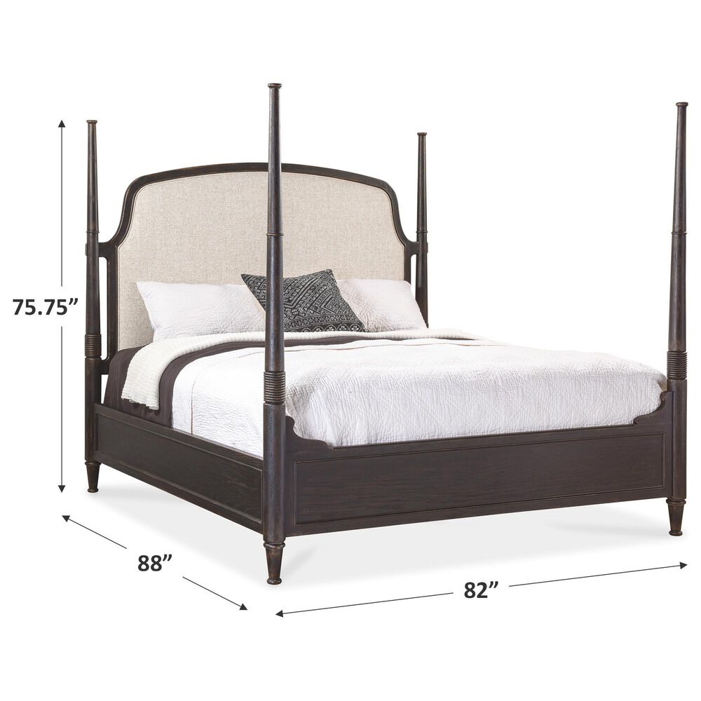 Hooker Furniture Americana King Poster Bed in Black, , large