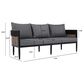 Safavieh Harrison 3-Seater Outdoor Sofa in Grey, , large