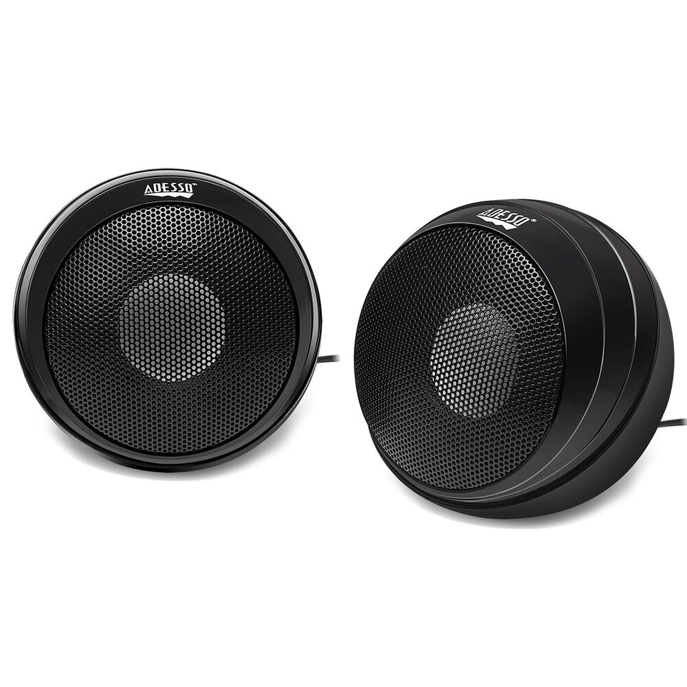 Adesso Xtream S4 2-Piece USB-Powered Desktop Computer Speaker with Dynamic Sound in Black, , large