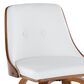 Lumisource Gianna 24" Swivel Counter Stool in Walnut and Chrome (Set of 2), , large