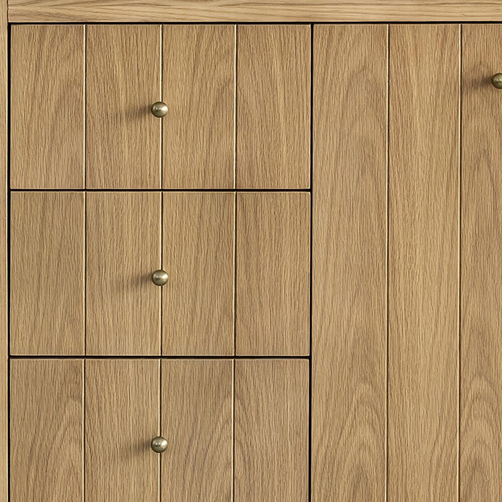 James Martin Vanities Hudson 48&quot; Single Bathroom Vanity in Light Natural Oak with 3 cm Eternal Marfil Quartz Top and Rectangular Sink, , large