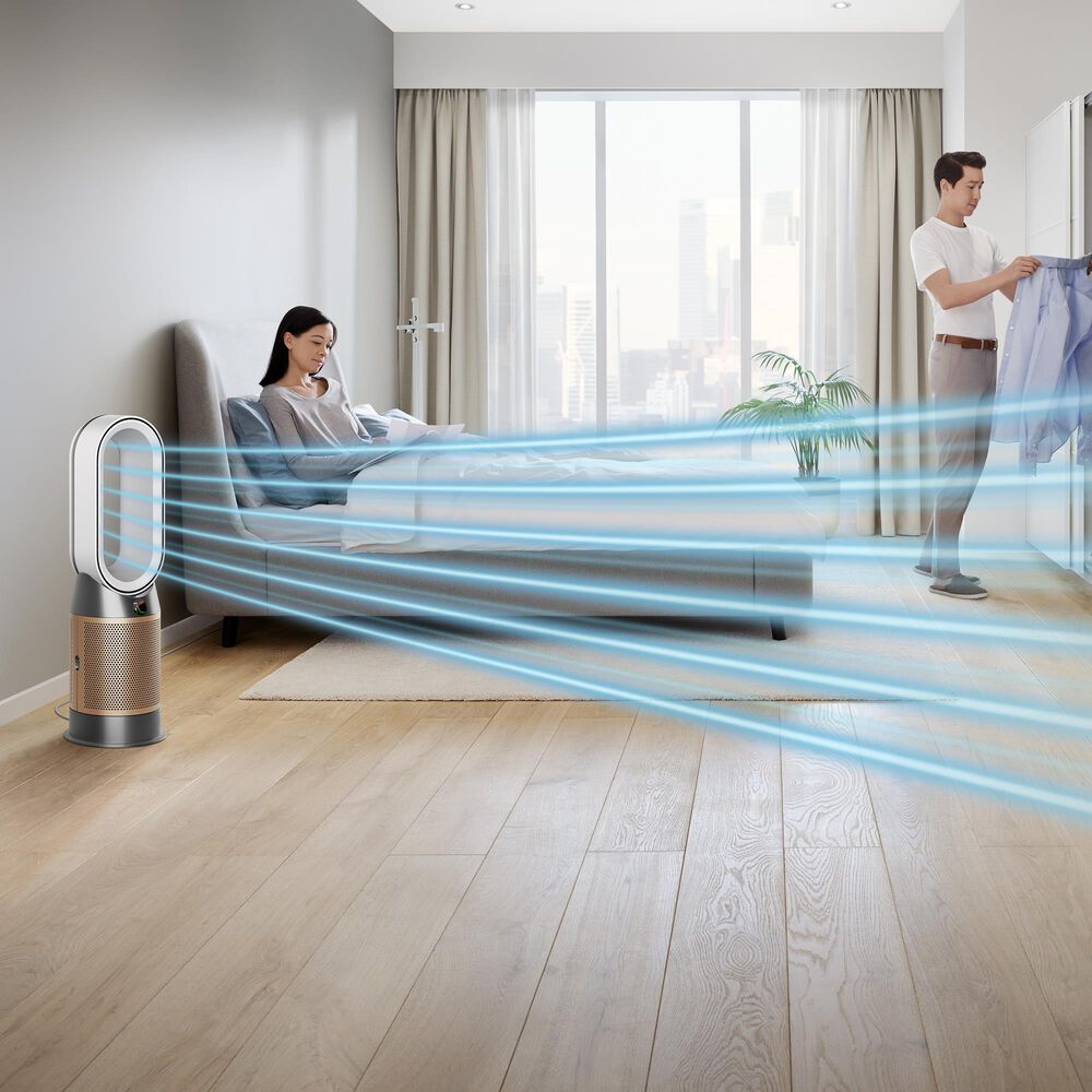 Portal Held og lykke Examen album Dyson Purifier Hot+Cool Formaldehyde HP09 Air Purifier in White and Gold |  NFM