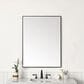 James Martin Vanities Rohe 30" Rectangular Mirror in Matte Black, , large