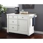 Crosley Furniture Lacey Kitchen Island in White, , large