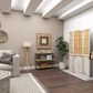 Uma Enterprises Console Table in Beige and Black, , large