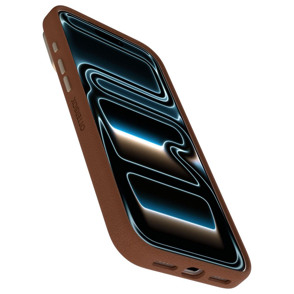 OtterBox Symmetry Cactus Leather MagSafe Case with Camera Control for Apple iPhone 17 Pro Max in Desert Saddle, , large