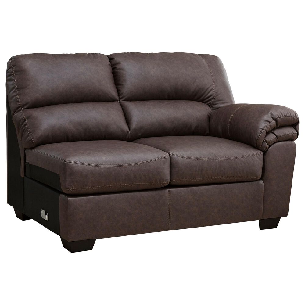 Ashley WillowBend 2-Piece Symmetrical Sectional with LAF Sofa in Umber, , large
