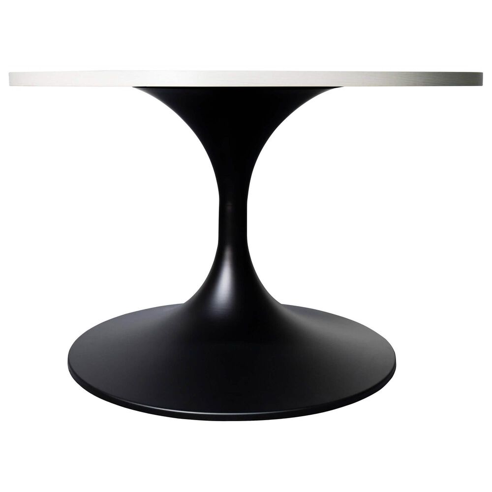 Leisuremod Verve 27&quot; Coffee Table with MDF Top in Black and Light Natural, , large