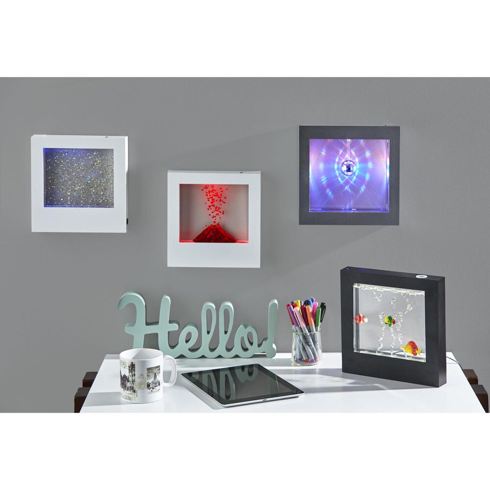 Adesso Glitter Light Box in White, , large