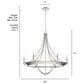Hunter Perch Point 6-Light Chandelier in Brushed Nickel, , large