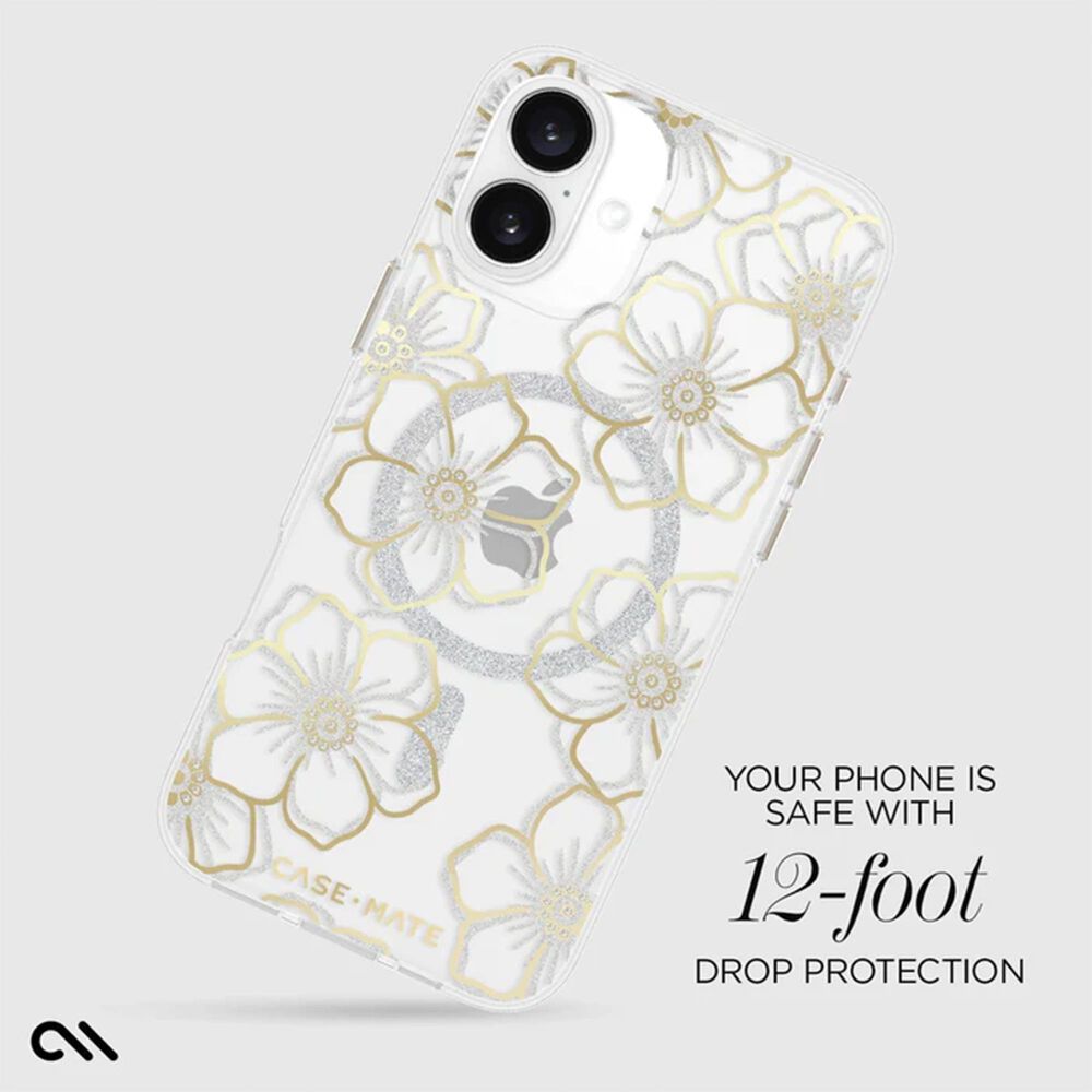 Case-Mate Floral Gems MagSafe Phone Case for the iPhone 16 Plus, , large