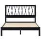 Walker Edison Cama X Spindle Full Platform Bed in Black, , large
