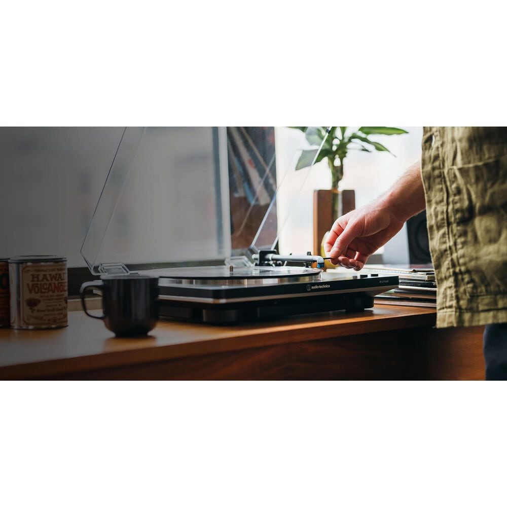 Audio-Technica Fully Automatic Belt-Drive Turntable in Black and Gray, , large