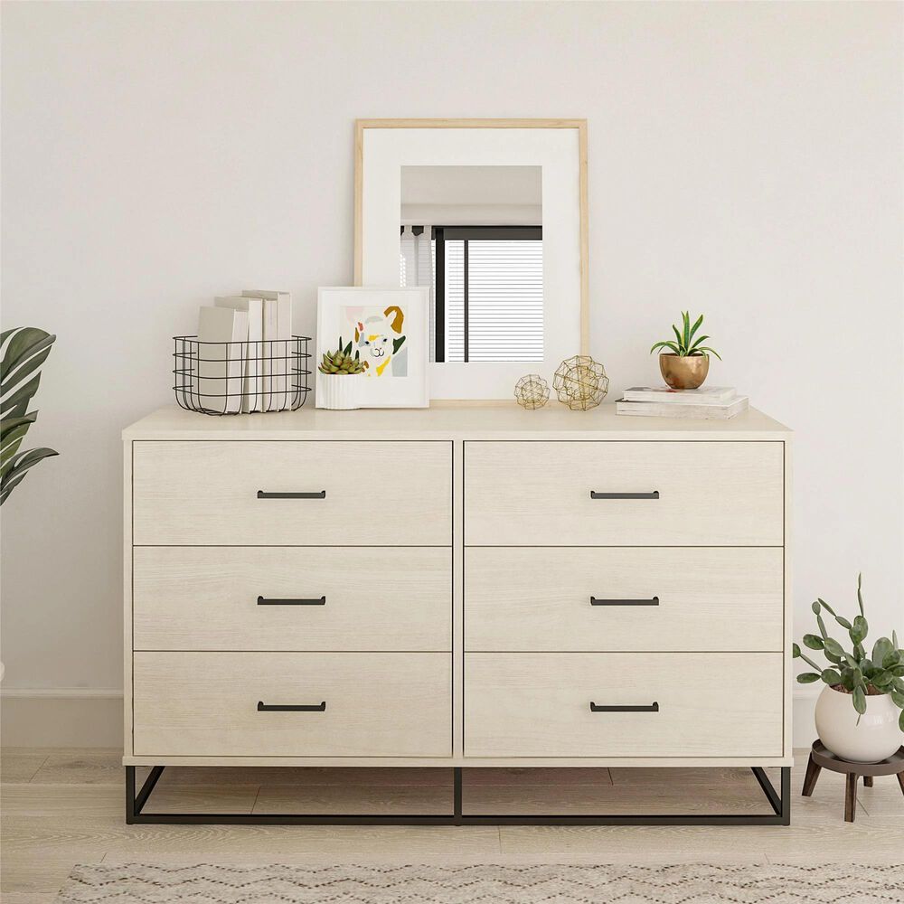 DHP Kelly 6 Drawer Dresser in Bay Oak, , large