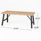 Hearth and Haven Bettina Outdoor Dining Table in Natural and Grey - Table Only, , large