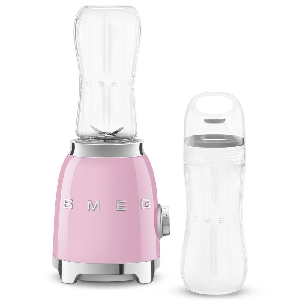 Smeg 2-Speed Personal Blender in Pastel Pink and Chrome, , large