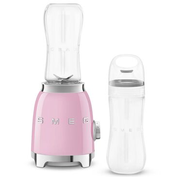 Smeg 2-Speed Personal Blender in Pastel Pink and Chrome, , large