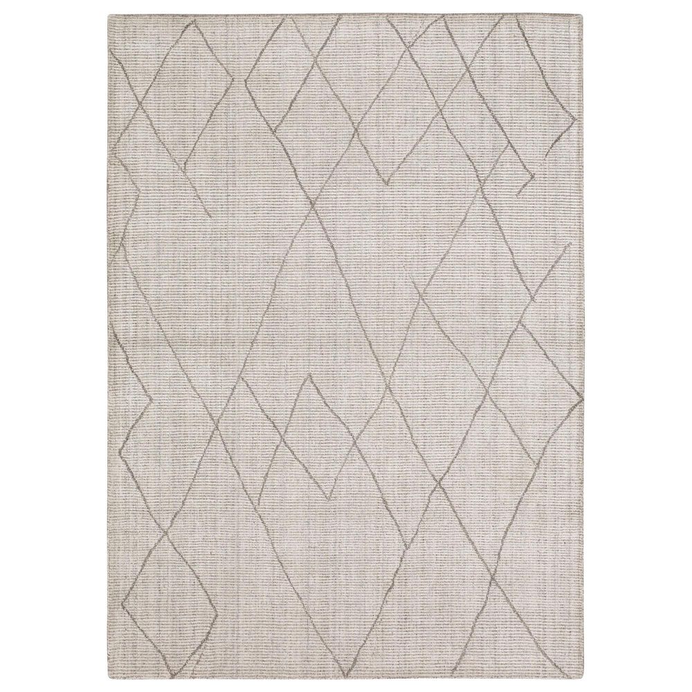 Karastan Tangier RG187-620 5" x 8" Tribal Diamond Silver Area Rug, , large
