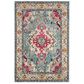 Safavieh Monaco MNC243J-10 10" x 14" Light Blue/Fuchsia Area Rug, , large