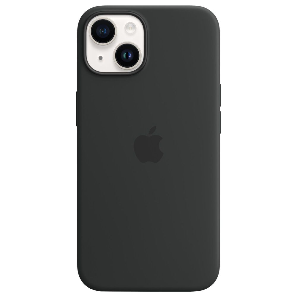 Apple Silicone Case with MagSafe for iPhone 14 in Midnight, , large