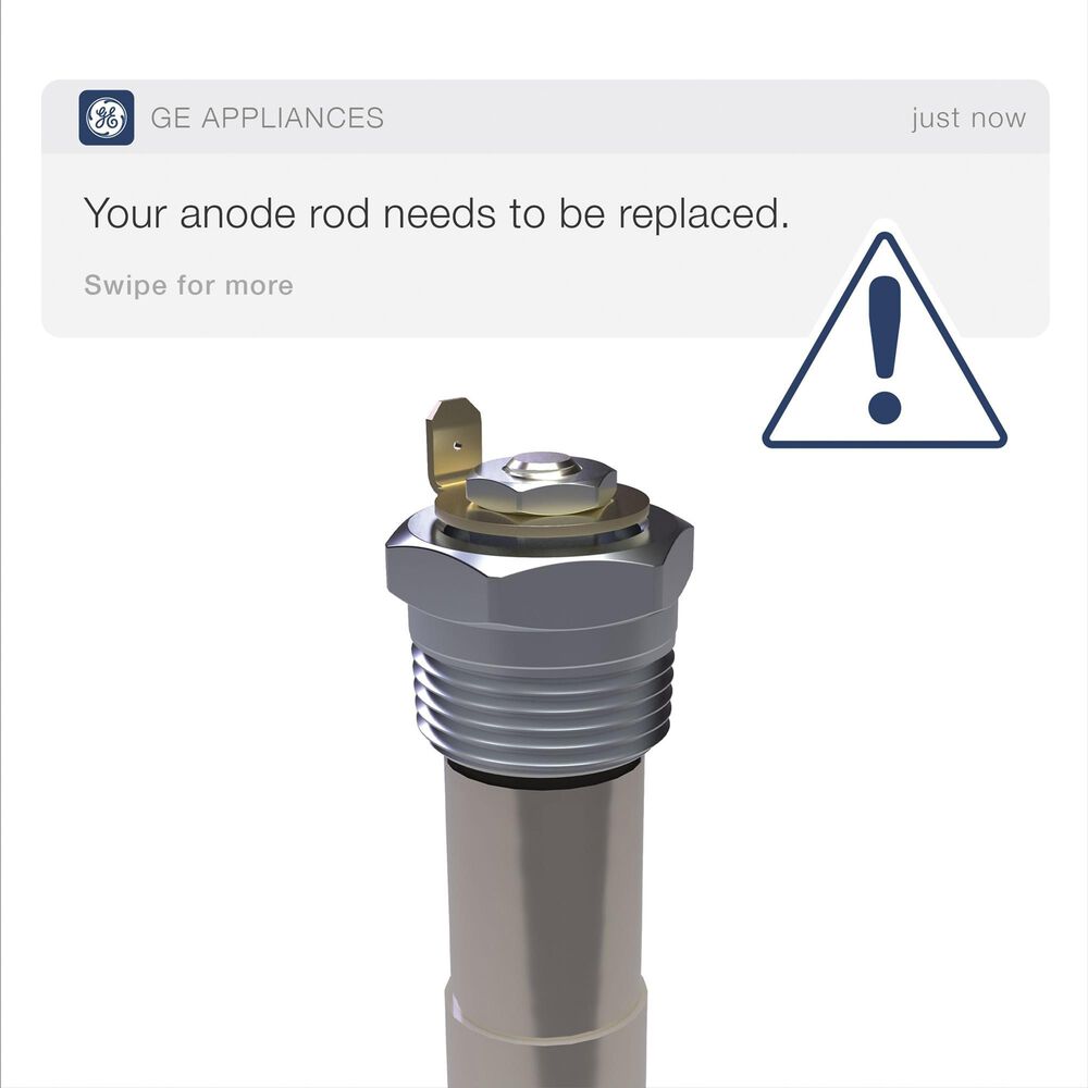 GE Appliances 30-Gallon Smart Tall Electric Water Heater with Anode Sensing in Gray, , large