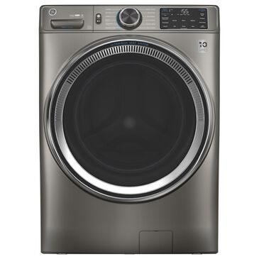 GE Appliances 4.8 Cu. Ft. Front Load Washer with Steam in Satin Nickel, , large