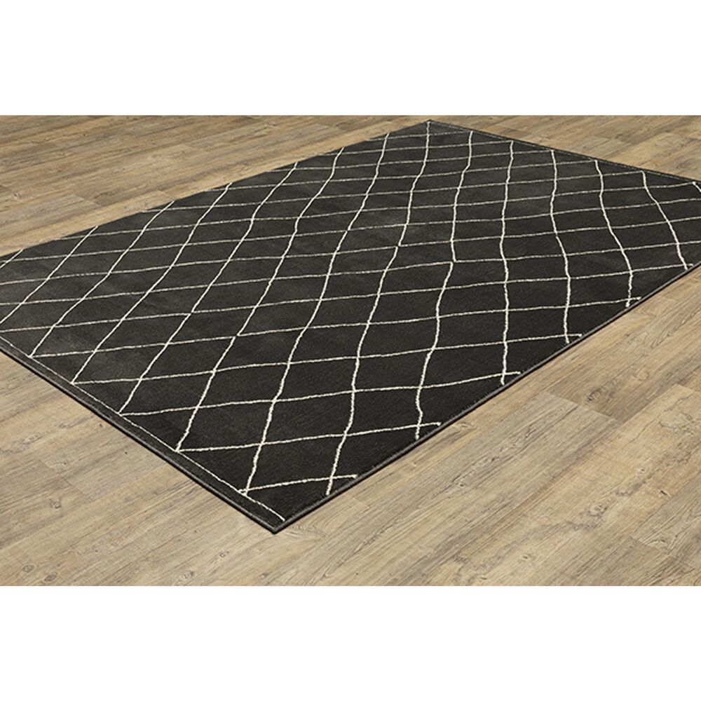 Oriental Weavers Raylan Geometric 5&#39;3&quot; x 7&#39;6&quot; Black Area Rug, , large