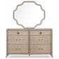 Furniture of America Candra 6-Drawer Dresser in Natural Oak, , large