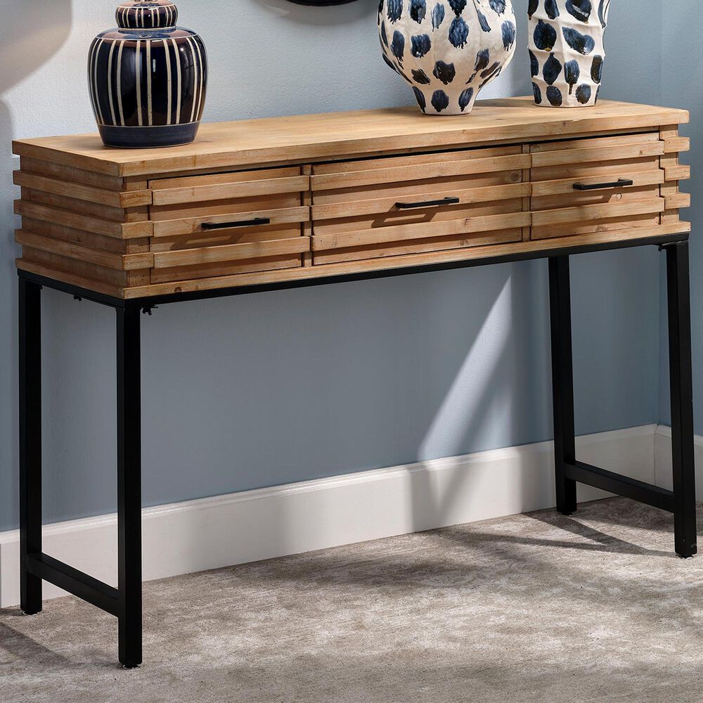 Jamie Young Langford Console Table in Brown and Black, , large