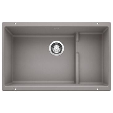 Blanco Precis 29" Cascade Super Single Kitchen Sink with Colander in Metallic Gray, , large