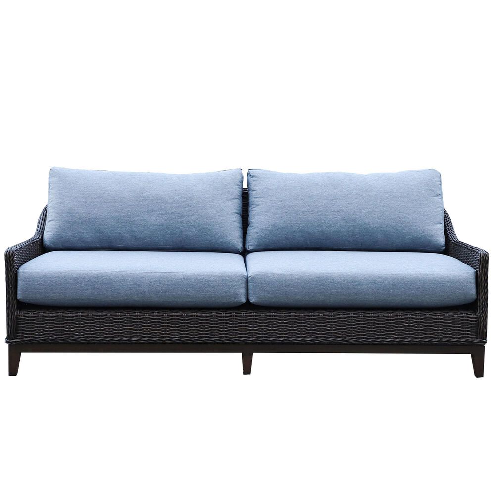 Amber Shores Harbour Patio Sofa in Washed Denim, , large