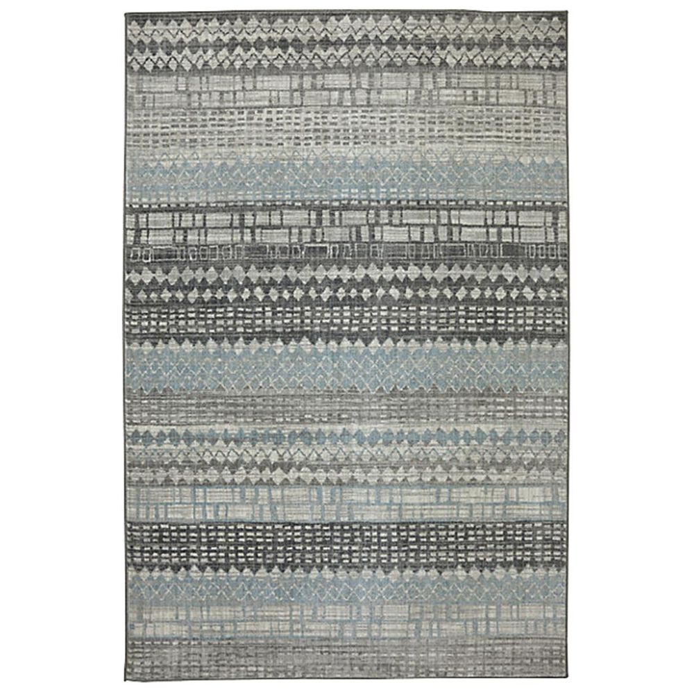 Karastan Euphoria Eddleston 90263-5913 6"6" x 9"6" Ash Grey Area Rug, , large