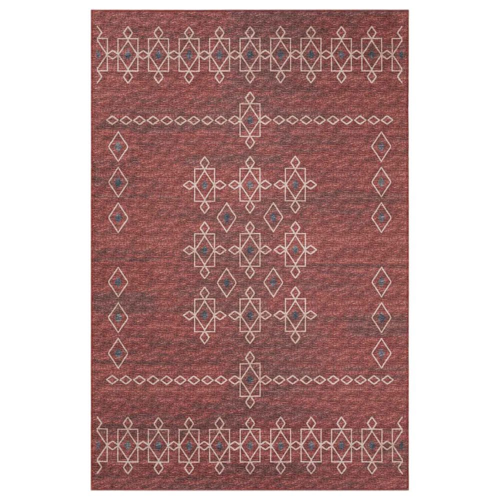 Dalyn Rug Company Sedona Southwestern 10" Round Paprika Indoor/Outdoor Area Performance Rug, , large