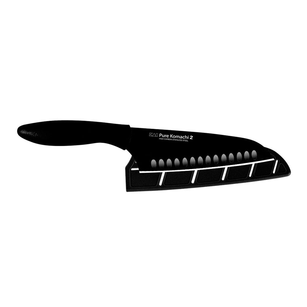 Shun Pure Komachi 2 Hollow-Ground 6.5" Santoku Knife with Sheath, , large