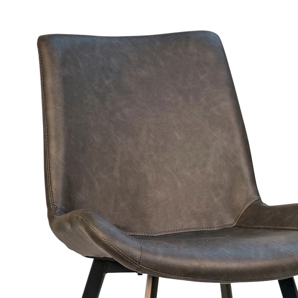 Blue Sun Designs Bannon Side Chair with Antique Grey Cushion in Brown and Black, , large