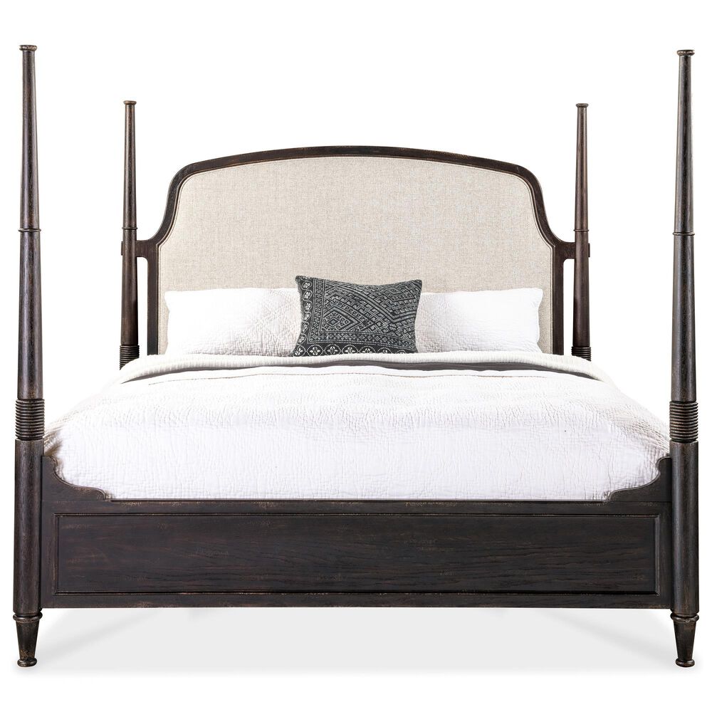 Hooker Furniture Americana 4-Piece King Bedroom Set in Black, , large